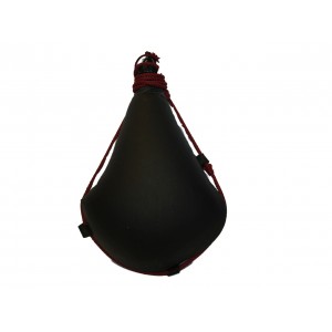 BOTA DE VINO NEGRA RECTA LATEX0.5 litros Algodón Burdeos