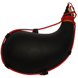  BOTA DE VINO NEGRA CURVA INTERIOR LATEX1 litro Algodón Burdeos