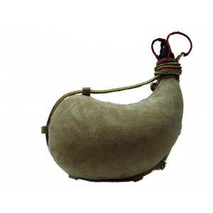 BOTA DE VINO DE TERNERA CON INTERIOR DE LATEX CURVA1 litro Algodón Burdeos